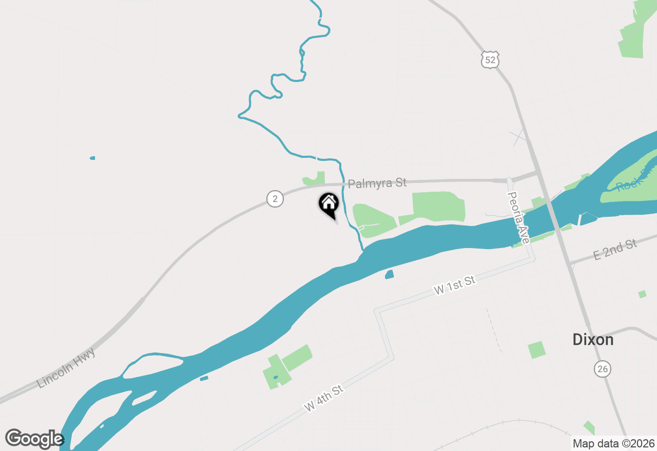 Map of 219 Willett Avenue, Dixon, IL 61021