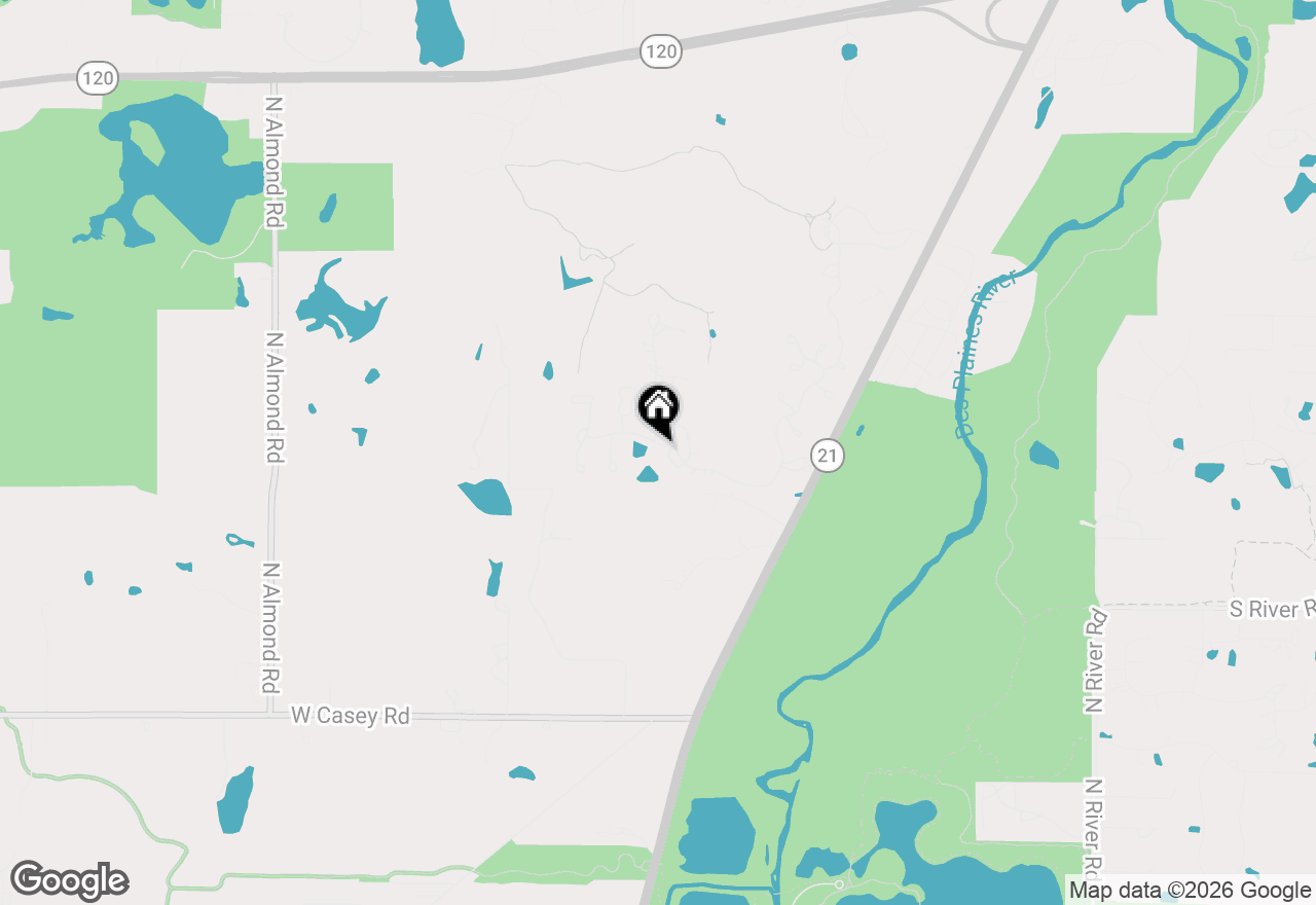 Map of 6650 White Pine Way, Libertyville, IL 60048
