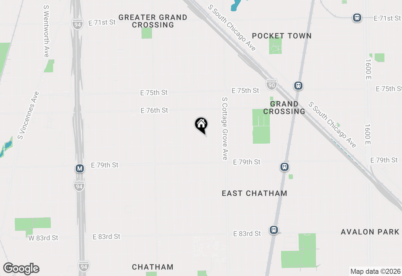 Map of 7737 S Champlain Avenue, Chicago, IL 60619