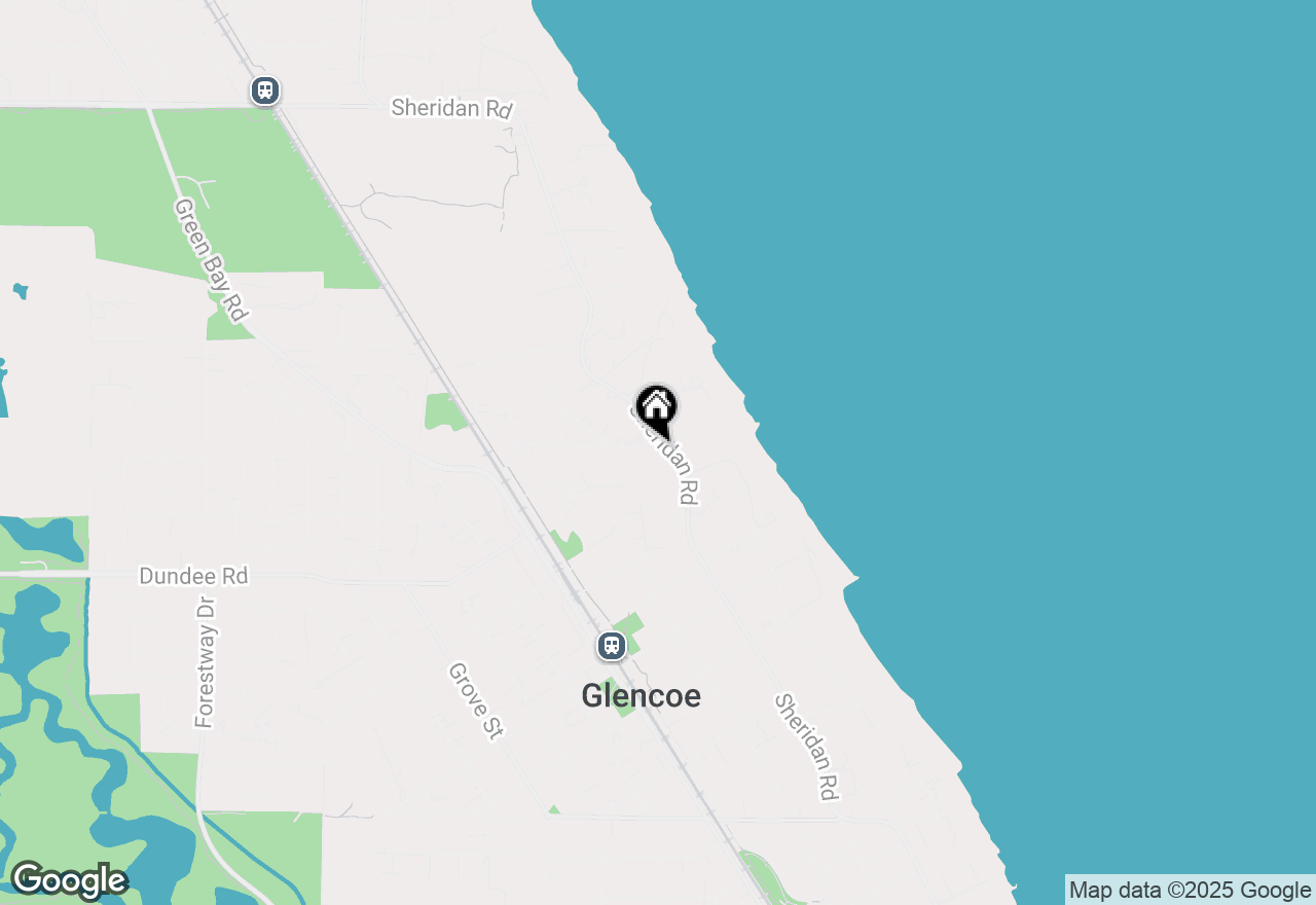 Map of 130 Maple Hill Road, Glencoe, IL 60022