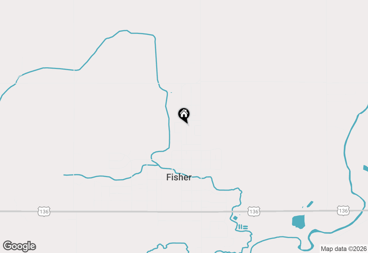 Map of 119 N Broadway Street, Fisher, IL 61843