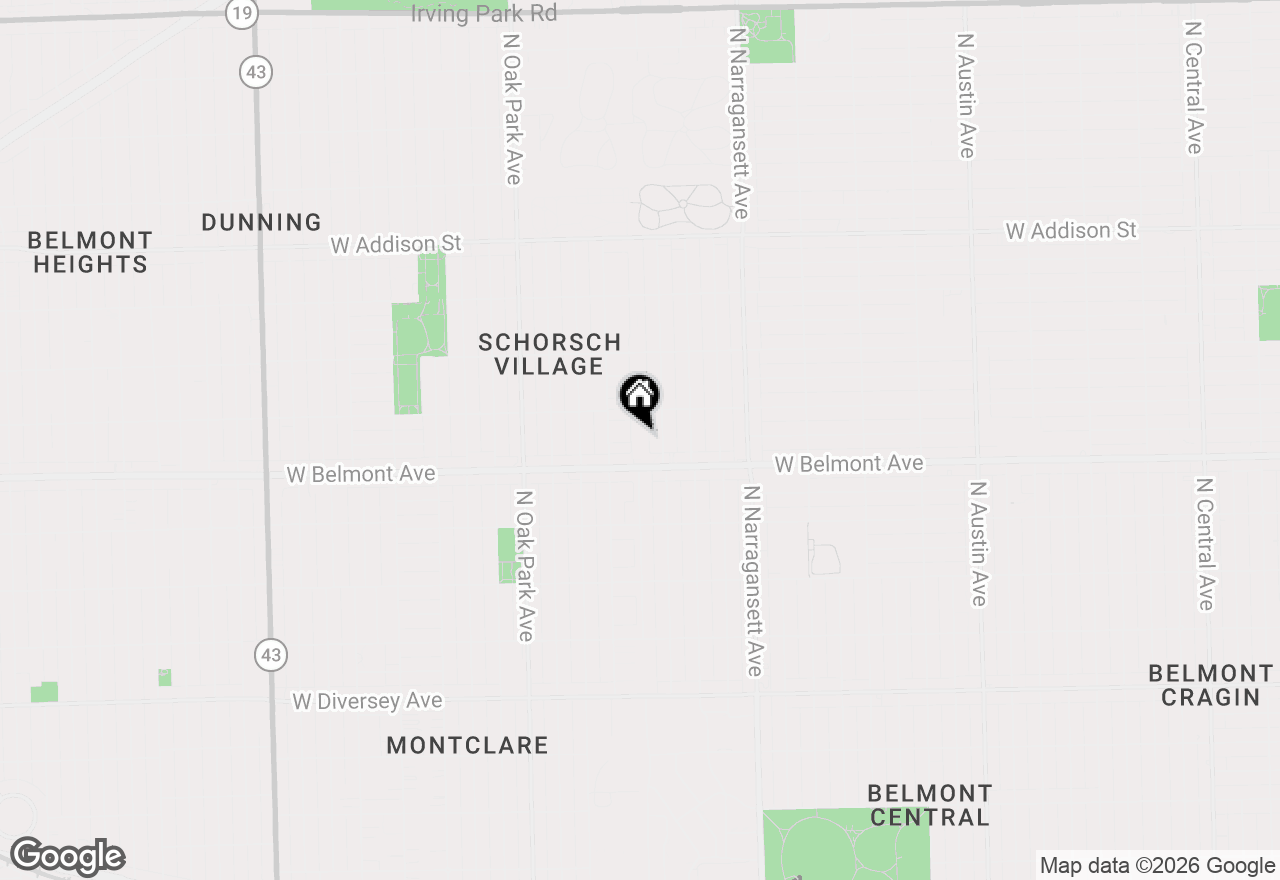 Map of 6560 W Belmont Avenue #305, Chicago, IL 60634