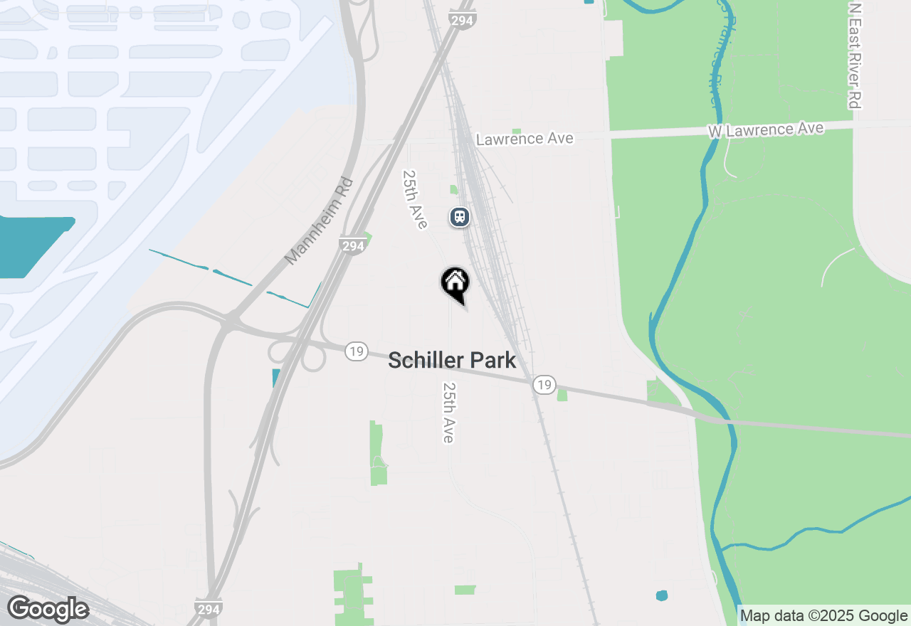 Map of 4337 Ruby Street, Schiller Park, IL 60176