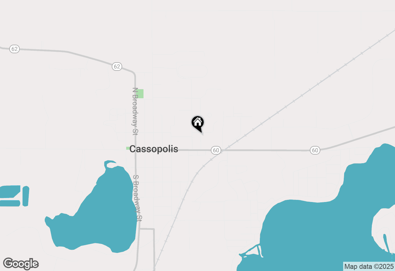 Map of 125 N 2nd Street, Cassopolis, MI 49031