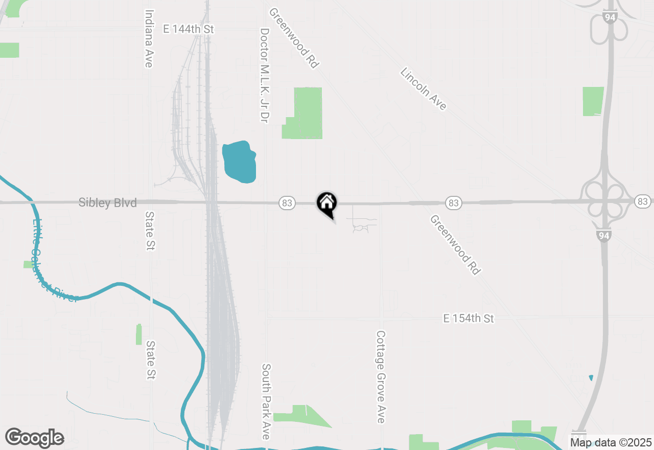 Map of 15037 Irving Avenue, Dolton, IL 60419