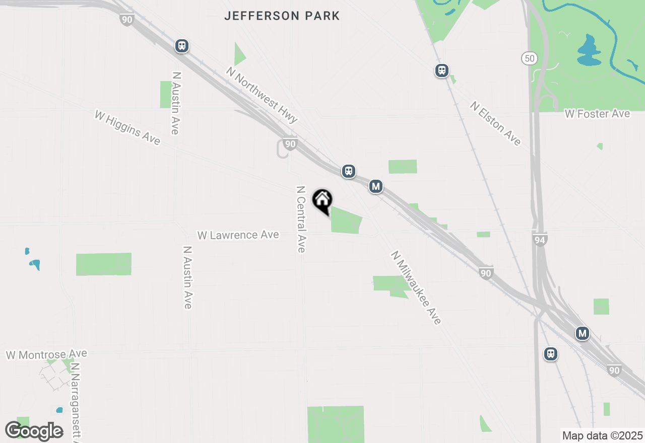 Map of 4822 N Linder Avenue #1B, Chicago, IL 60630