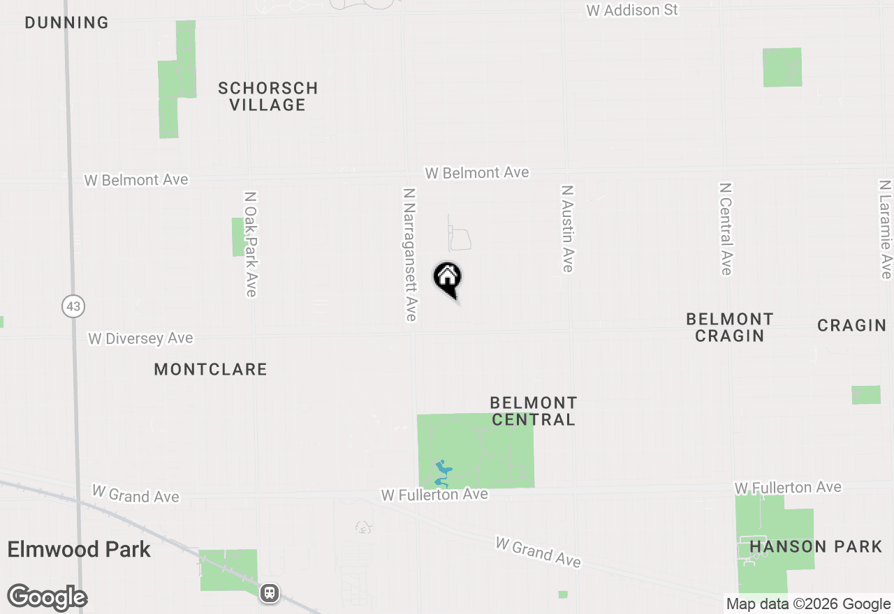 Map of 2840 N Mobile Avenue, Chicago, IL 60634