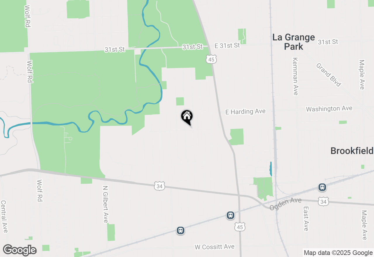 Map of 601 N Waiola Avenue, La Grange Park, IL 60526