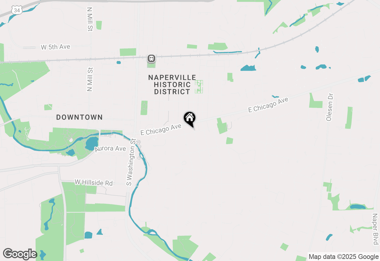 Map of 519 Highland Avenue, Naperville, IL 60540