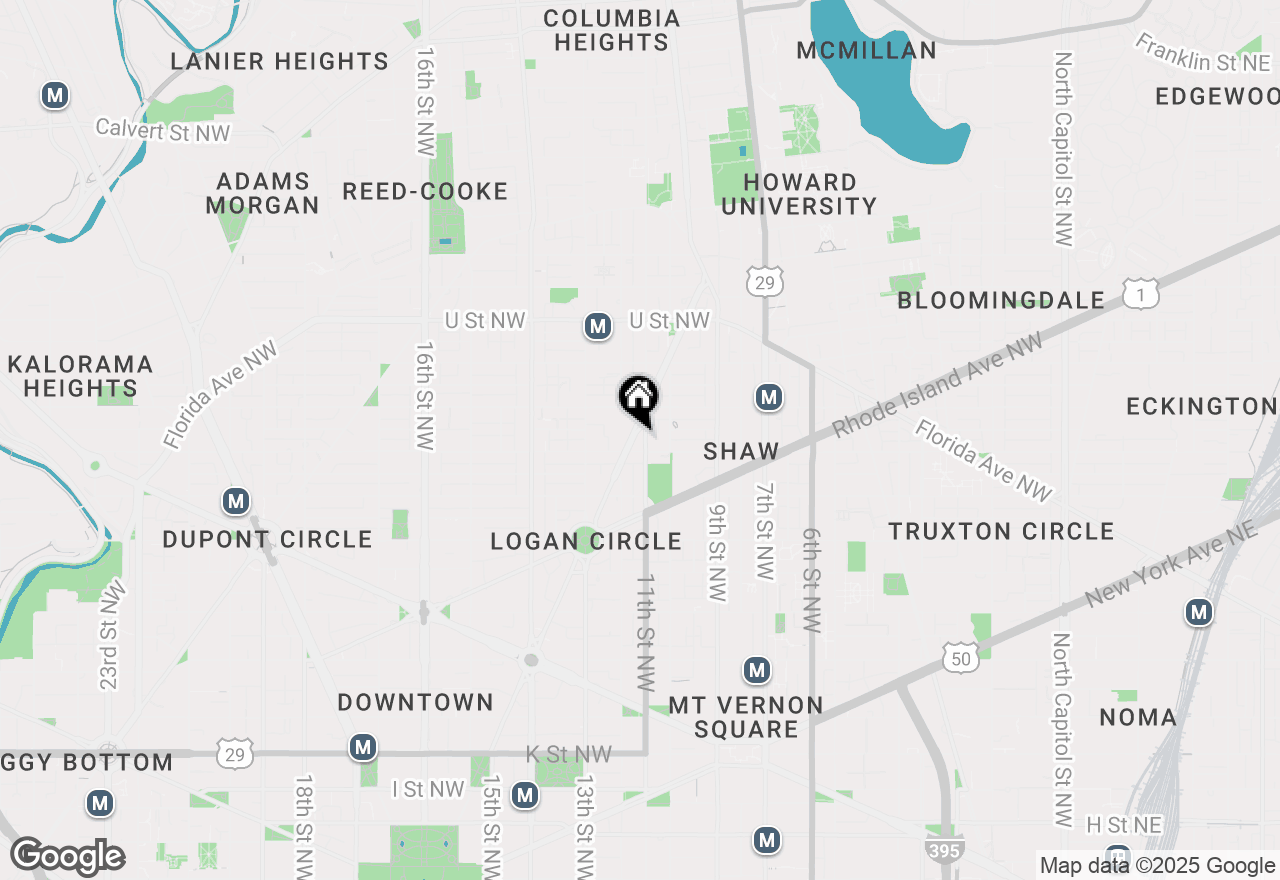 Map of 1713 Vermont Avenue Nw, Washington, DC 20009