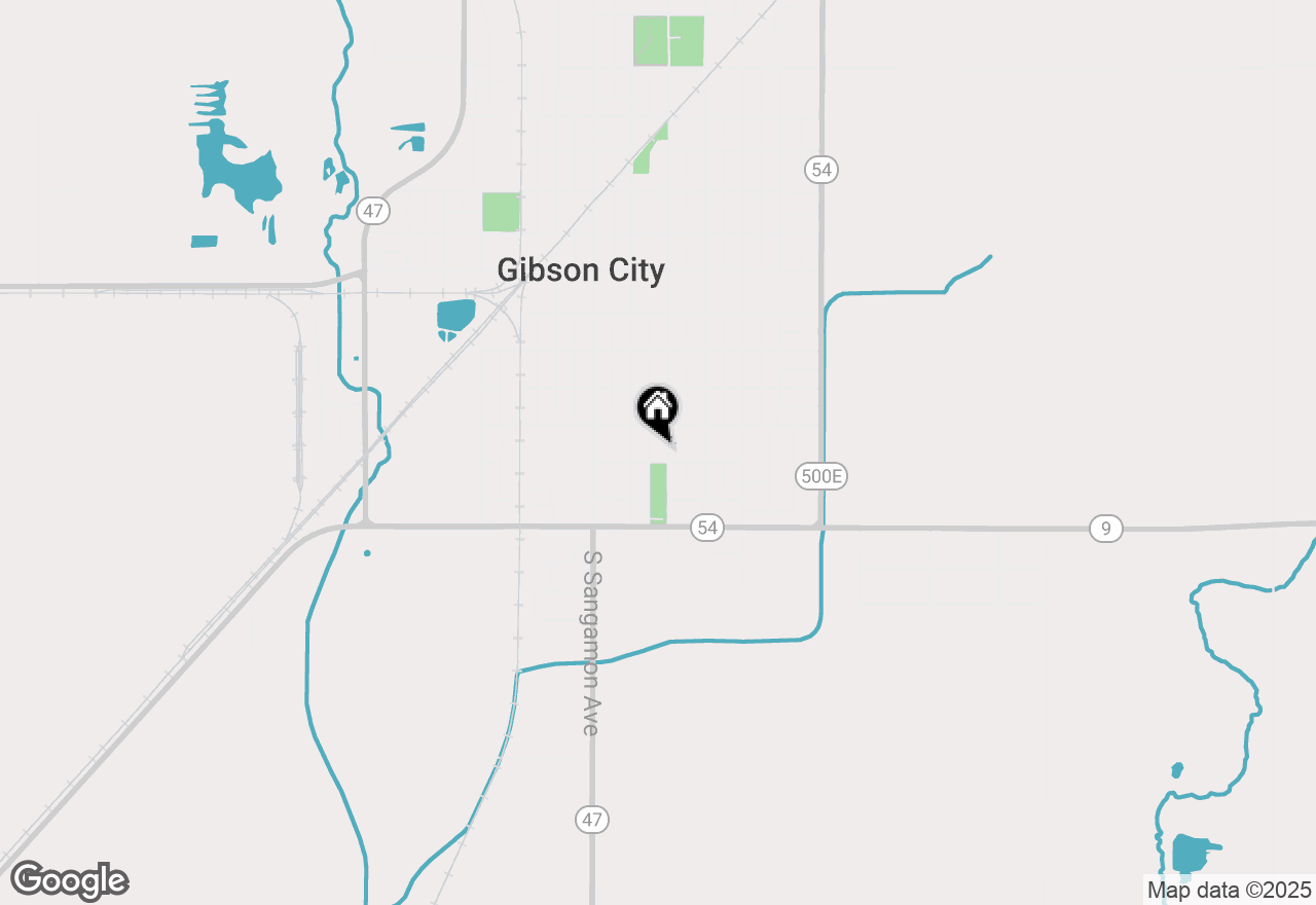 Map of 523 S Lott Boulevard, Gibson City, IL 60936