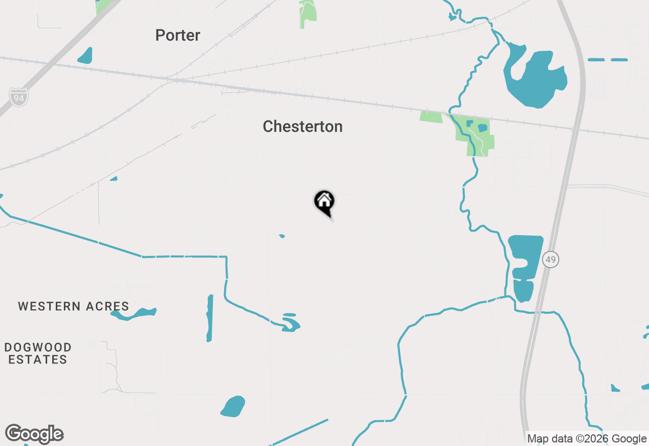Map of 722 Timber Court, Chesterton, IN 46304