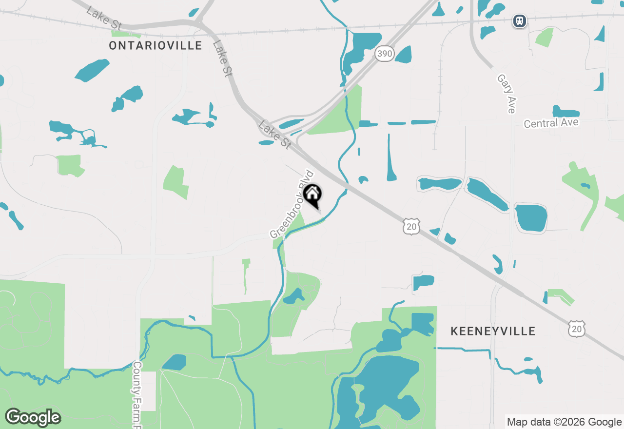 Map of 1373 Greenbrook Court, Hanover Park, IL 60133
