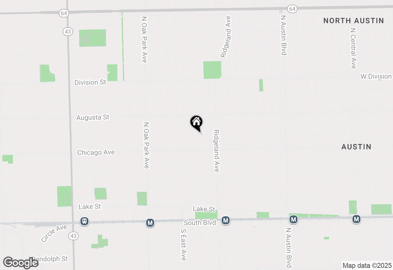 Map of 536 Fair Oaks Avenue, Oak Park, IL 60302