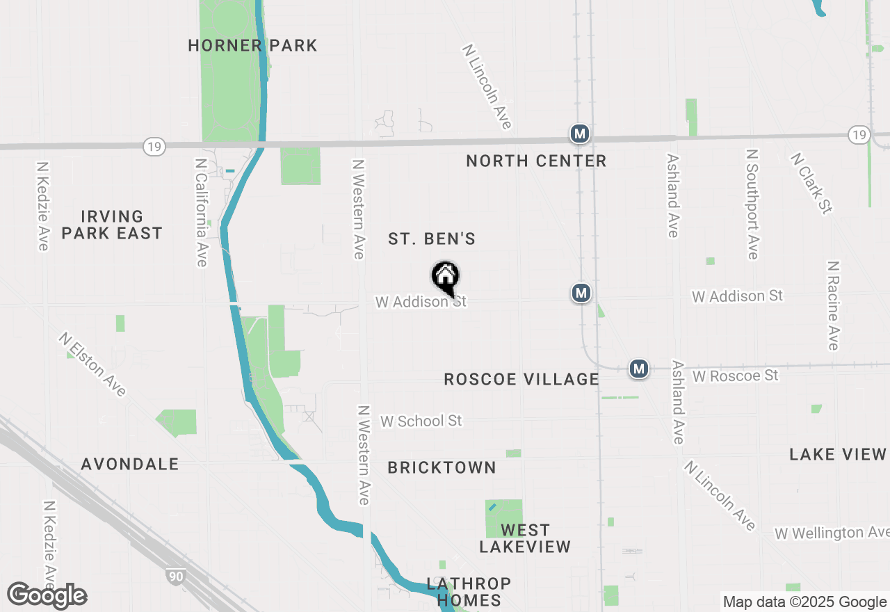 Map of 2157 W Addison Street #1, Chicago, IL 60618