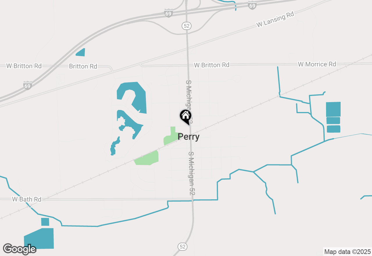 Map of 113 W Polly Street, Perry, MI 48872