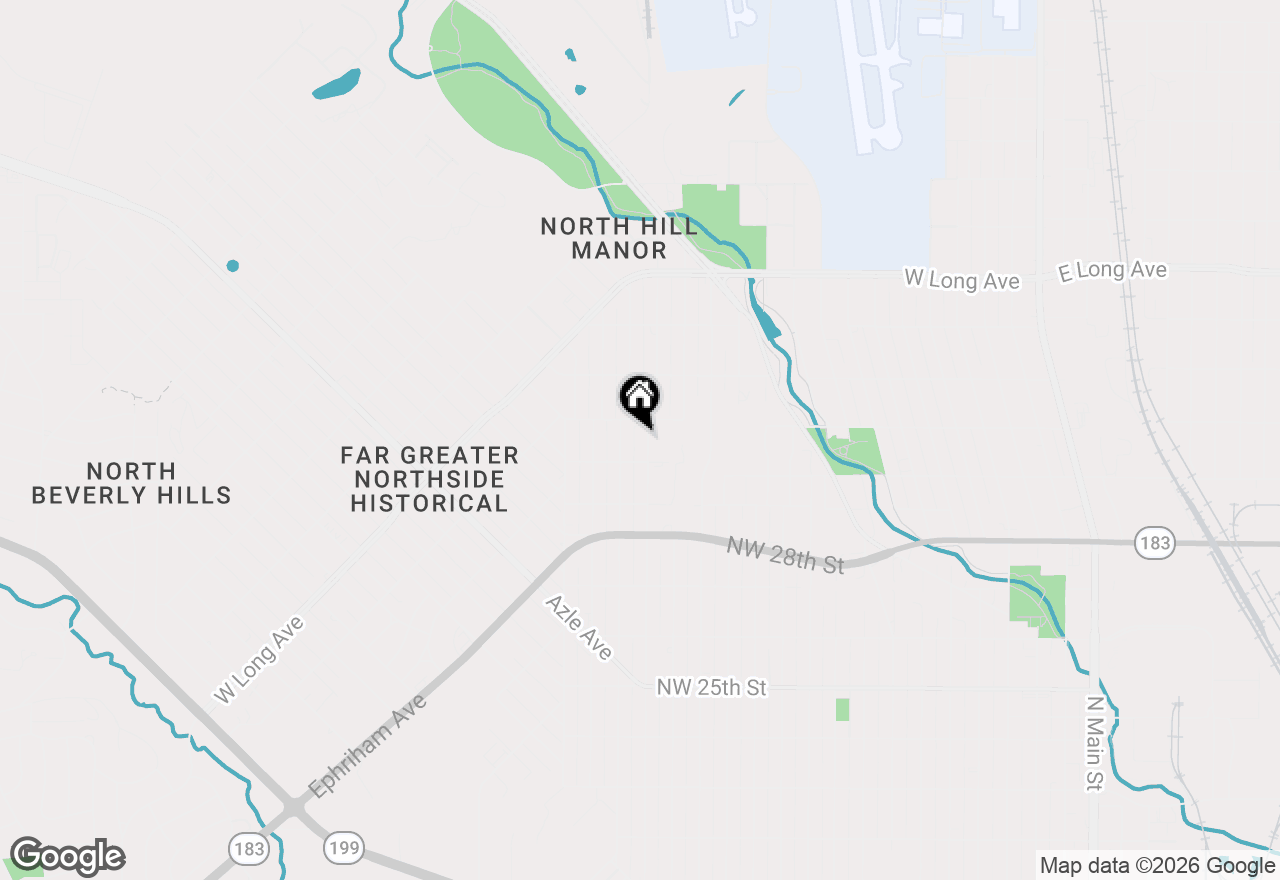 Map of 2961 Roosevelt Avenue, Fort Worth, TX 76106