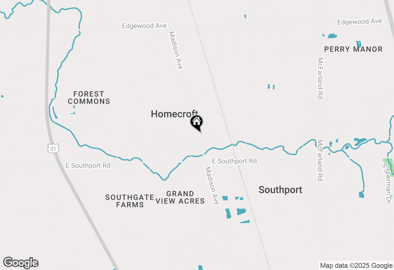 Map of 7408 S Madison Avenue, Indianapolis, IN 46227