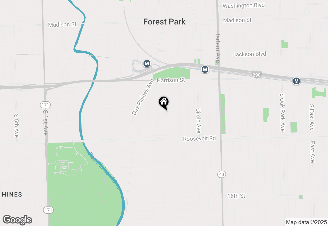 Map of 1008 Lathrop Avenue, Forest Park, IL 60130