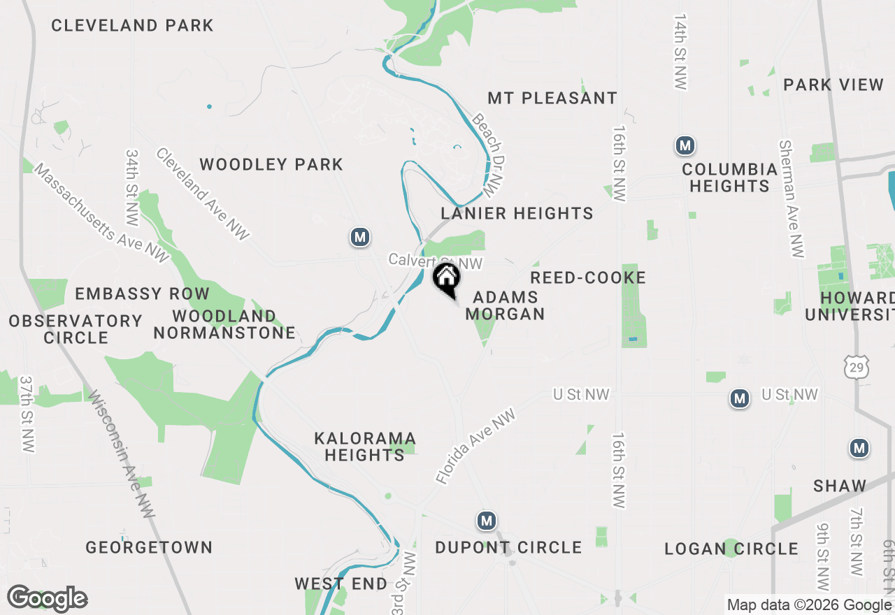 Map of 2410 20th Street Nw #204, Washington, DC 20009