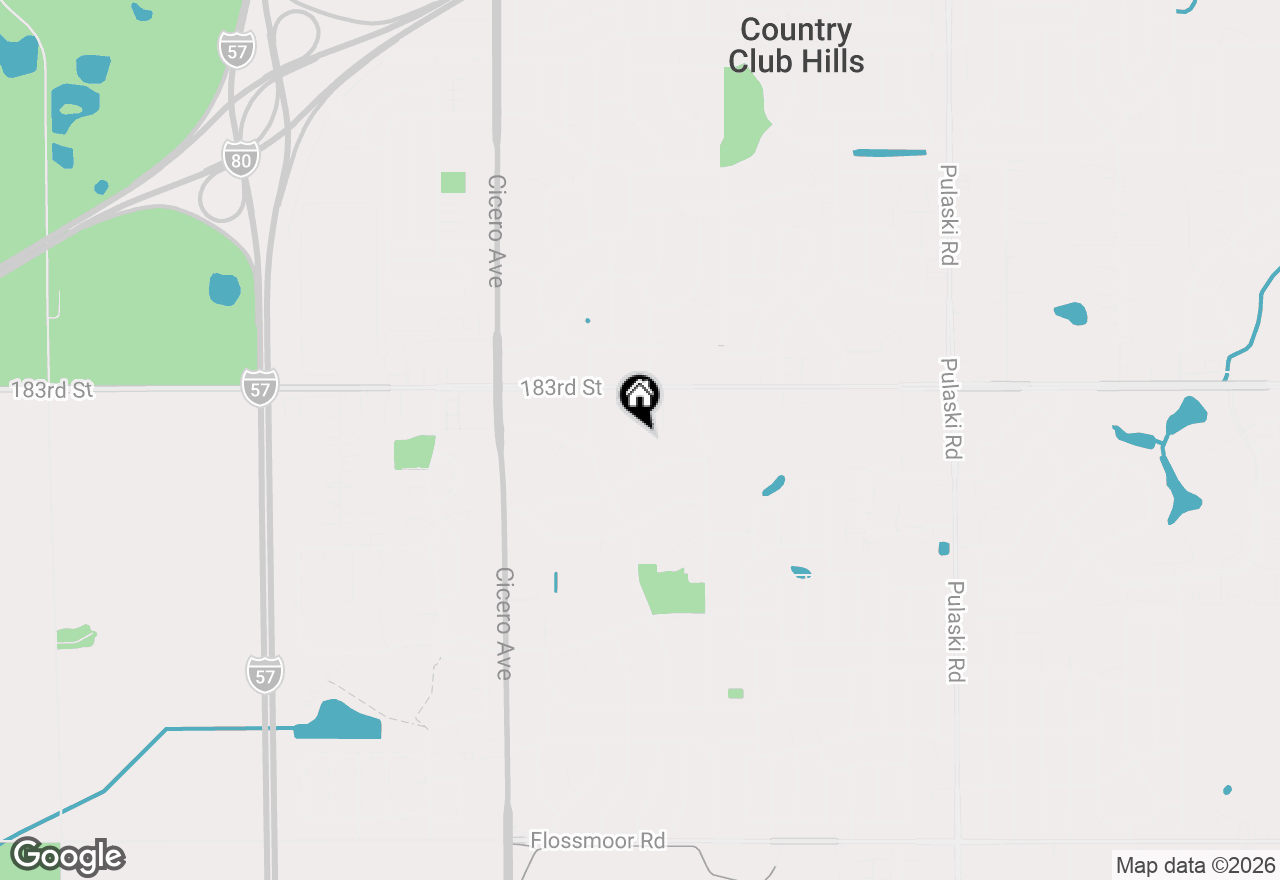 Map of 18351 Anthony Avenue, Country Club Hills, IL 60478