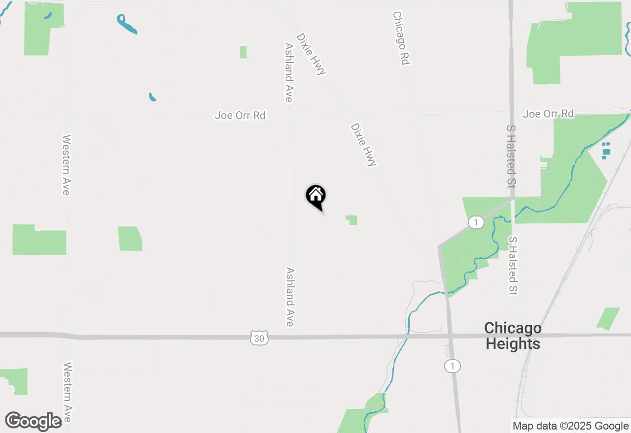 Map of 258 W Highland Drive, Chicago Heights, IL 60411