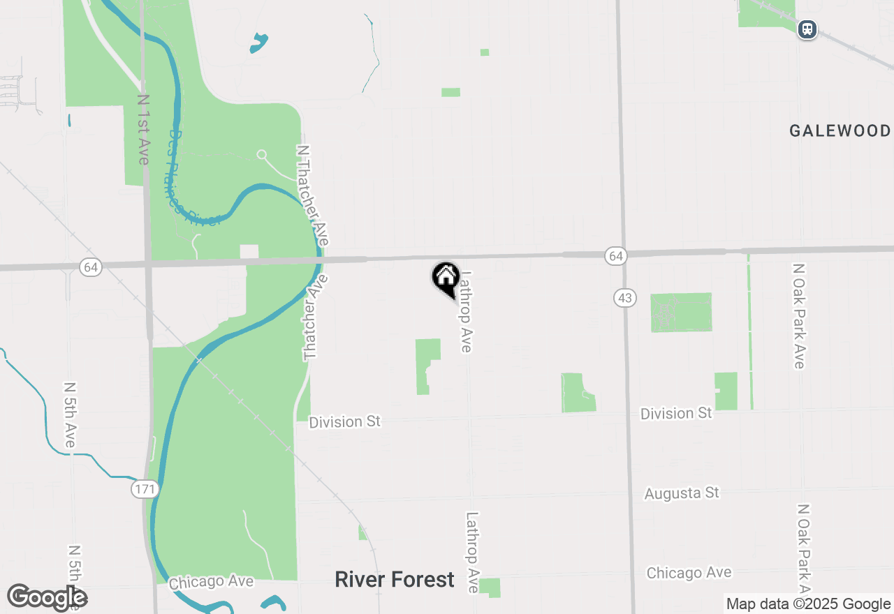 Map of 1437 Ashland Avenue, River Forest, IL 60305