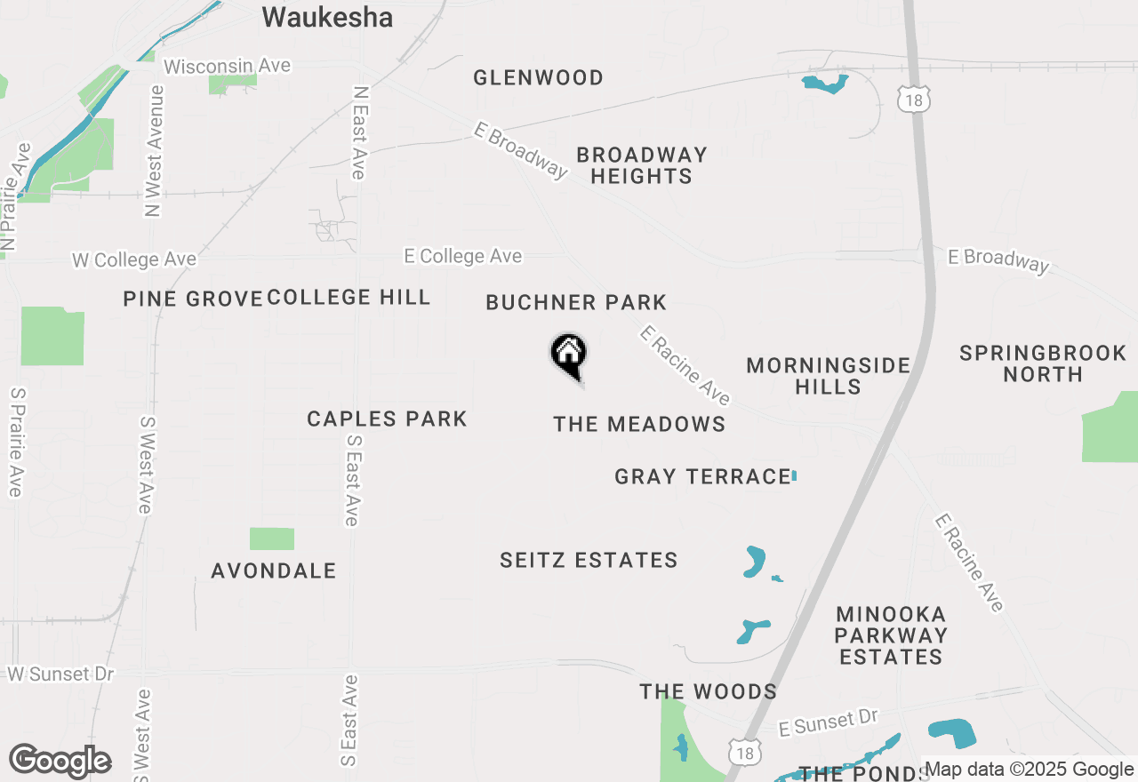 Map of 404 S Greenfield Ave, Waukesha, WI 53186