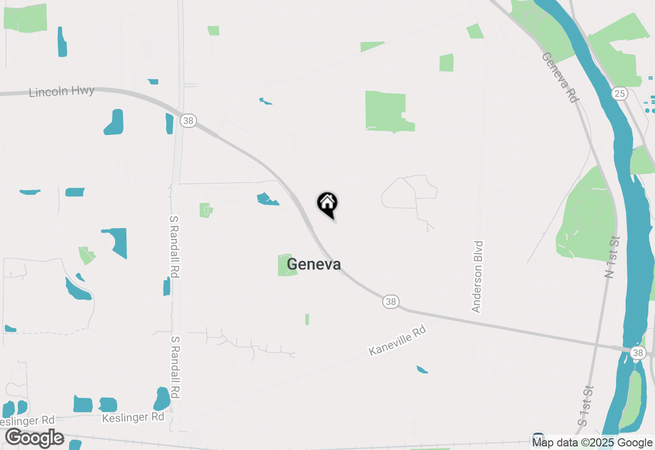 Map of 602 Highbury Lane, Geneva, IL 60134