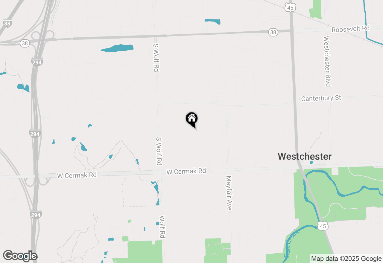 Map of 11104 Boeger Court, Westchester, IL 60154