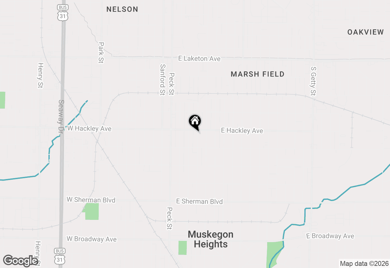 Map of 2209 Leahy Street, Muskegon, MI 49444