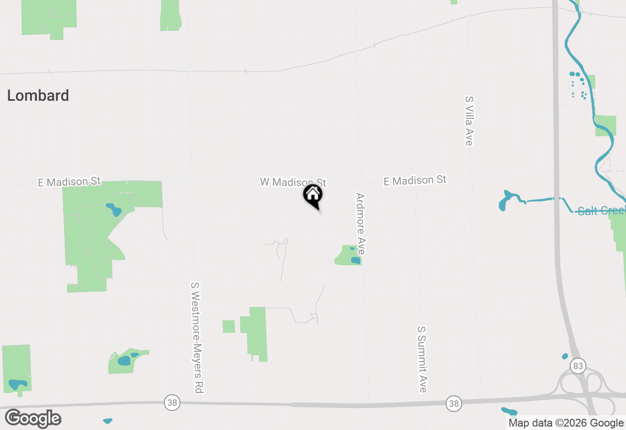 Map of 140 W Adams Street, Villa Park, IL 60181