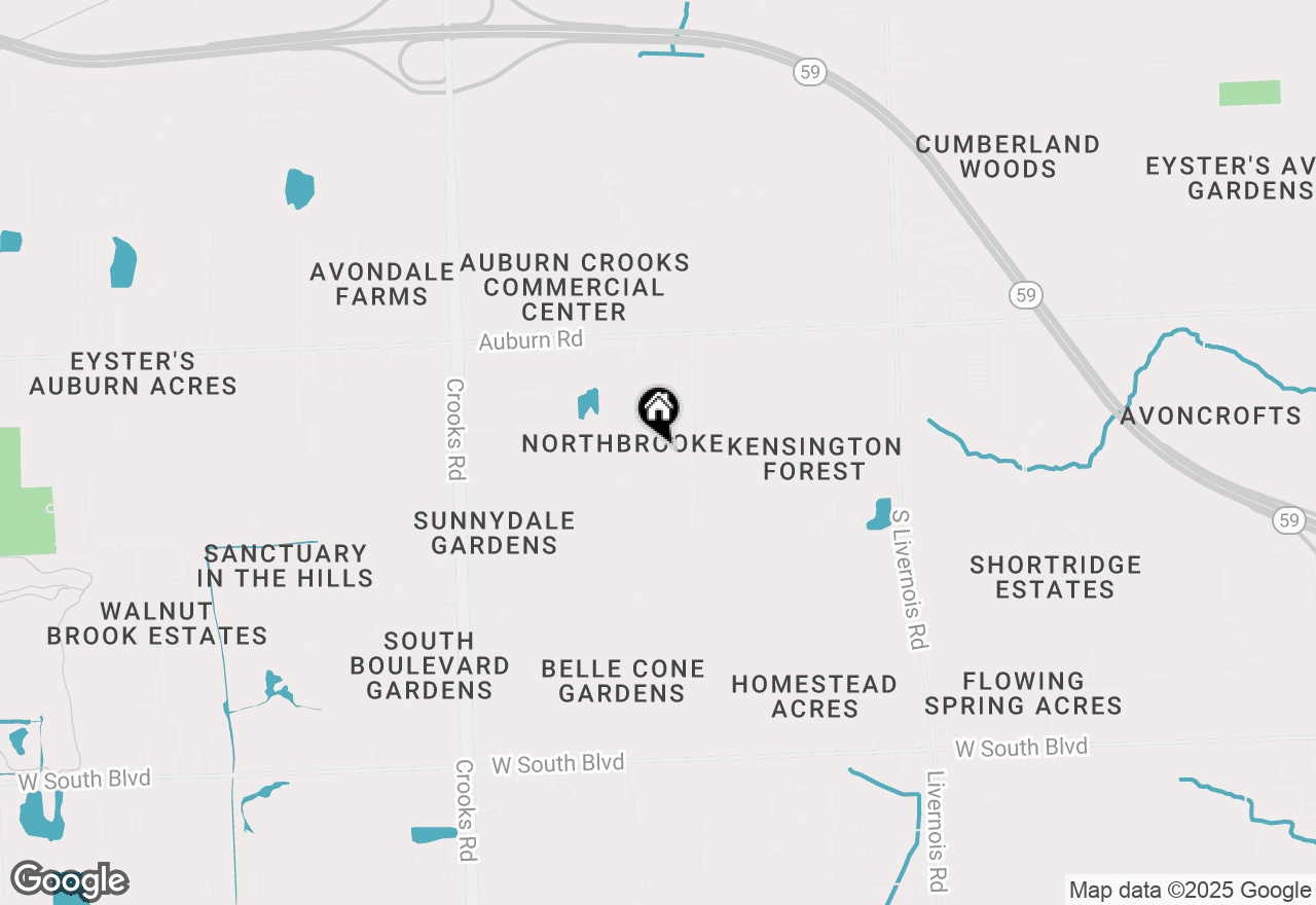Map of 3264 Wren Lane, Rochester Hills, MI 48309