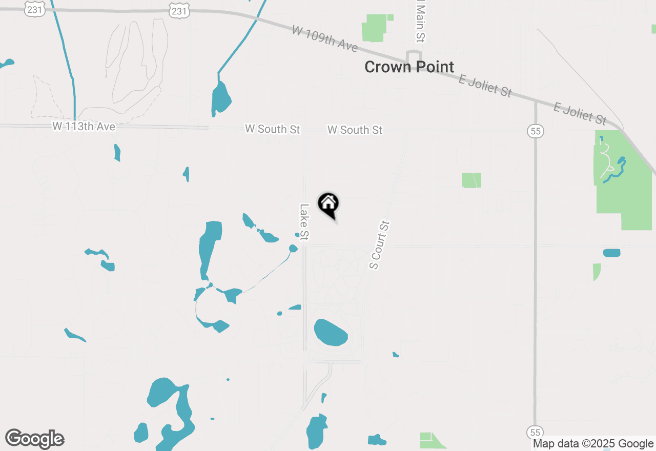 Map of 312 Fairfield Drive, Crown Point, IN 46307