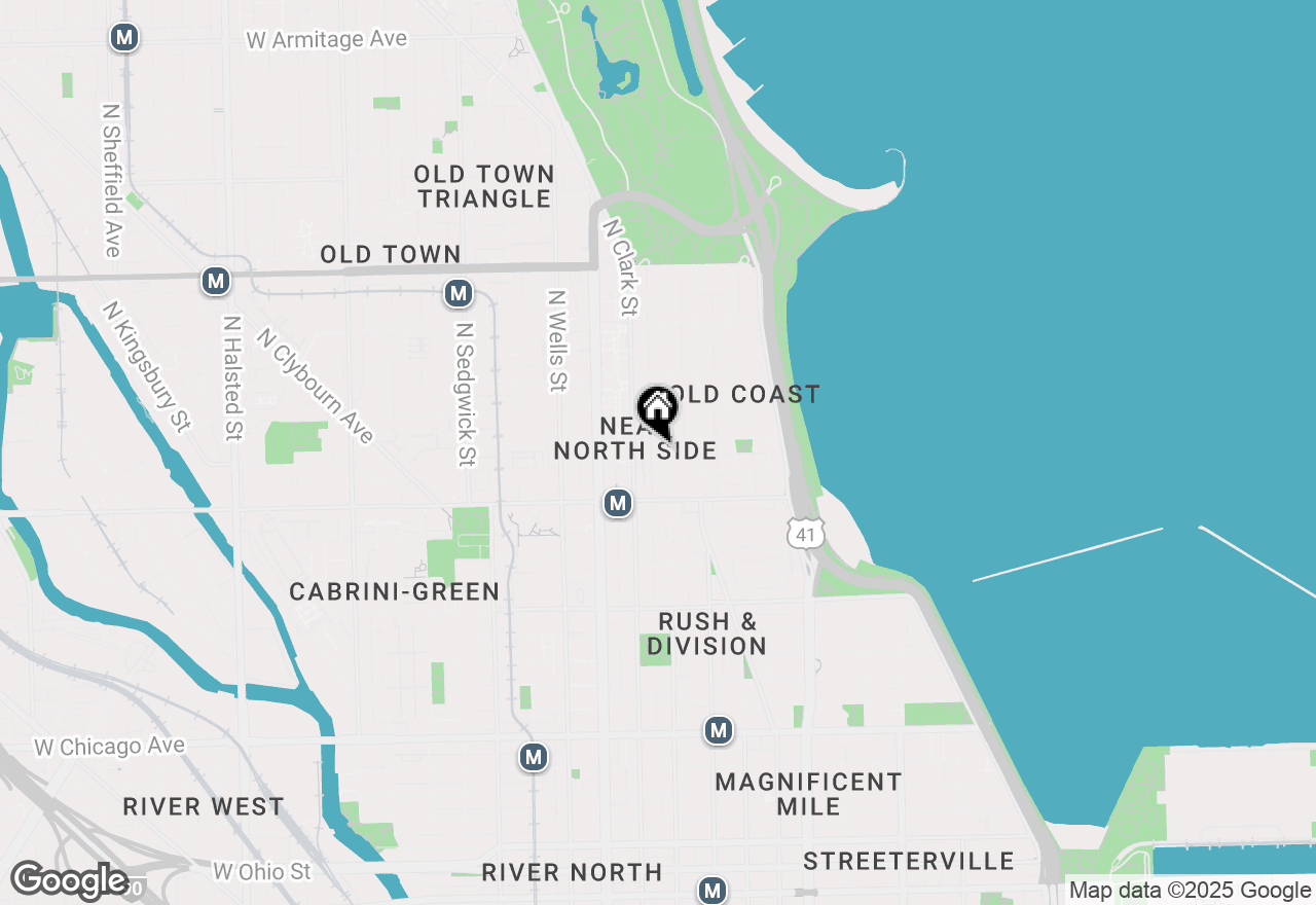 Map of 1250 N Dearborn Street #5B, Chicago, IL 60610