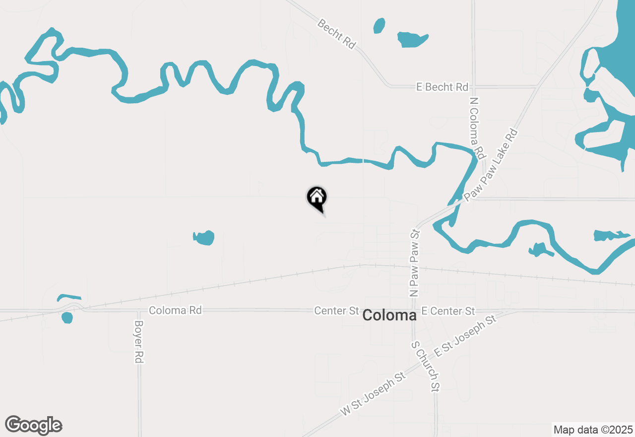 Map of 379 Maple Street, Coloma, MI 49038