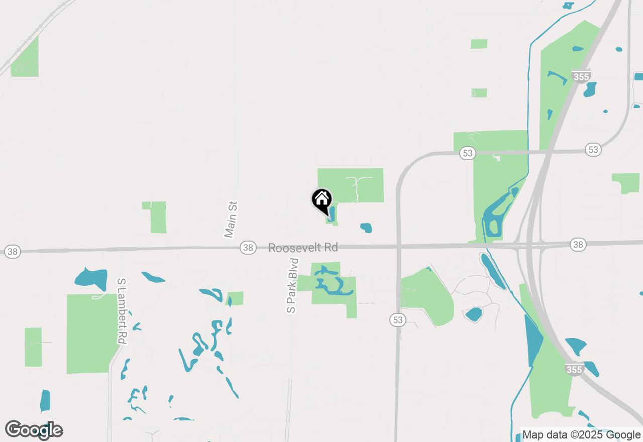 Map of 45 Exmoor Avenue, Glen Ellyn, IL 60137