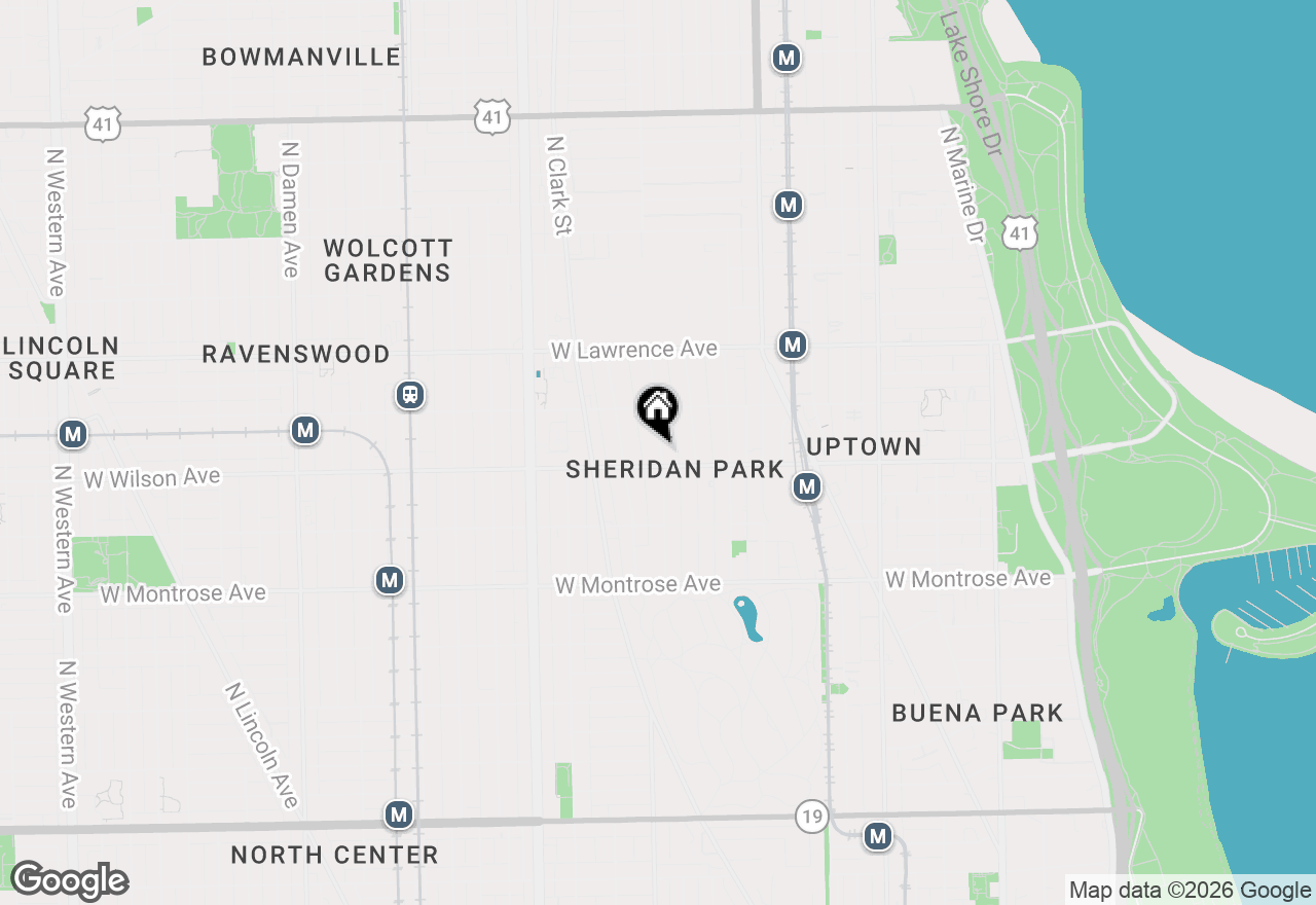 Map of 4608 N Beacon Street #2A, Chicago, IL 60640