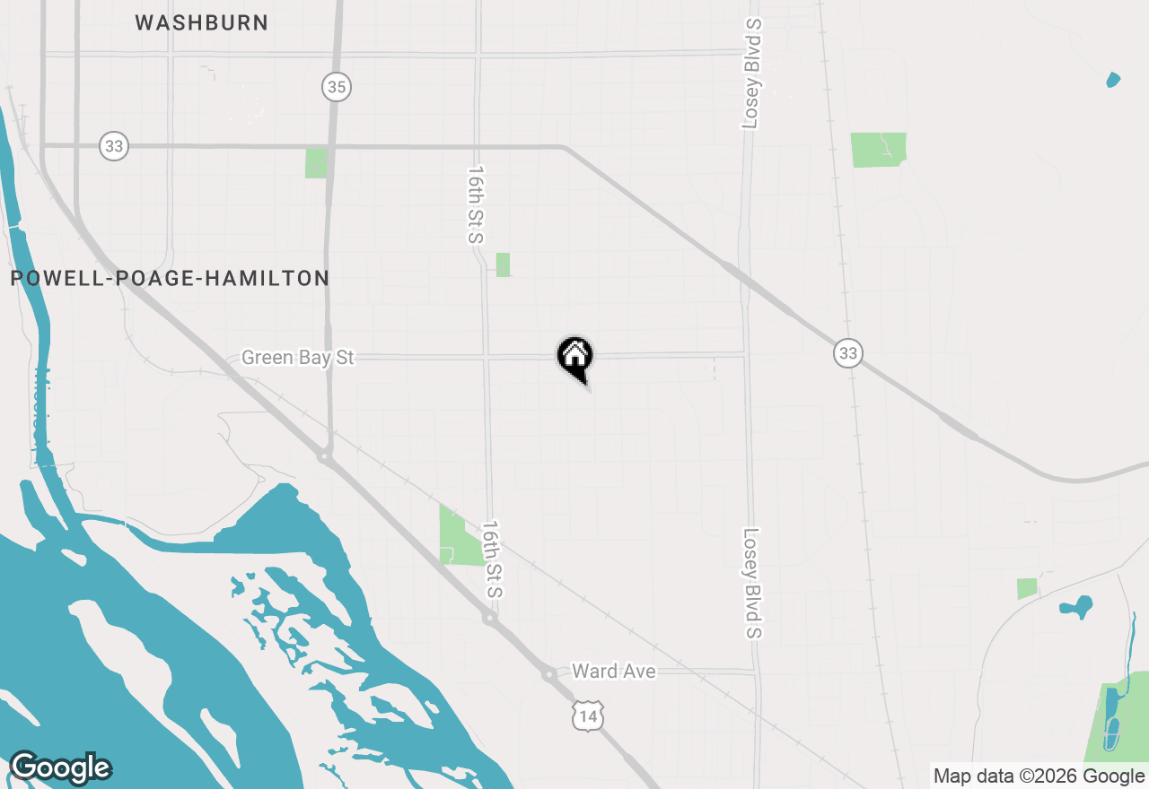 Map of 1809 19th St S, La Crosse, WI 54601