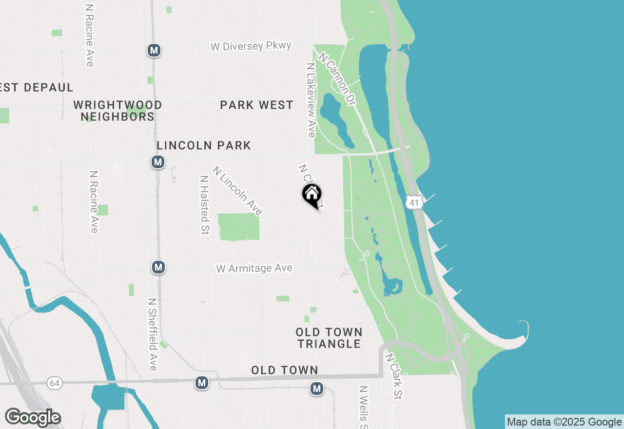 Map of 401 W Webster Avenue #502, Chicago, IL 60614