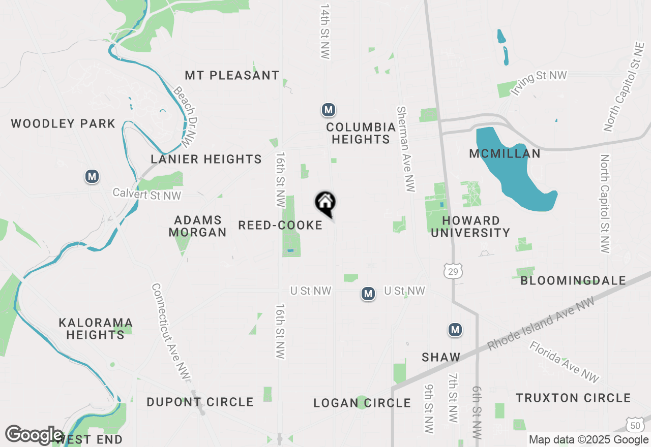 Map of 1412 Chapin Street Nw #2, Washington, DC 20009