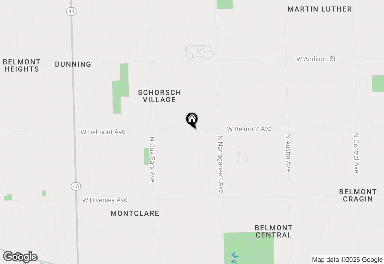 Map of 3158 N Neenah Avenue #2A, Chicago, IL 60634