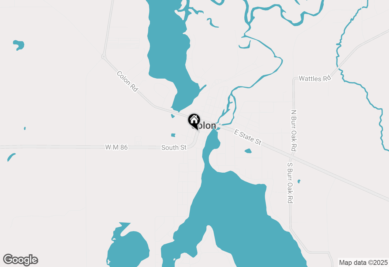 Map of 218 S Blackstone Avenue, Colon, MI 49040