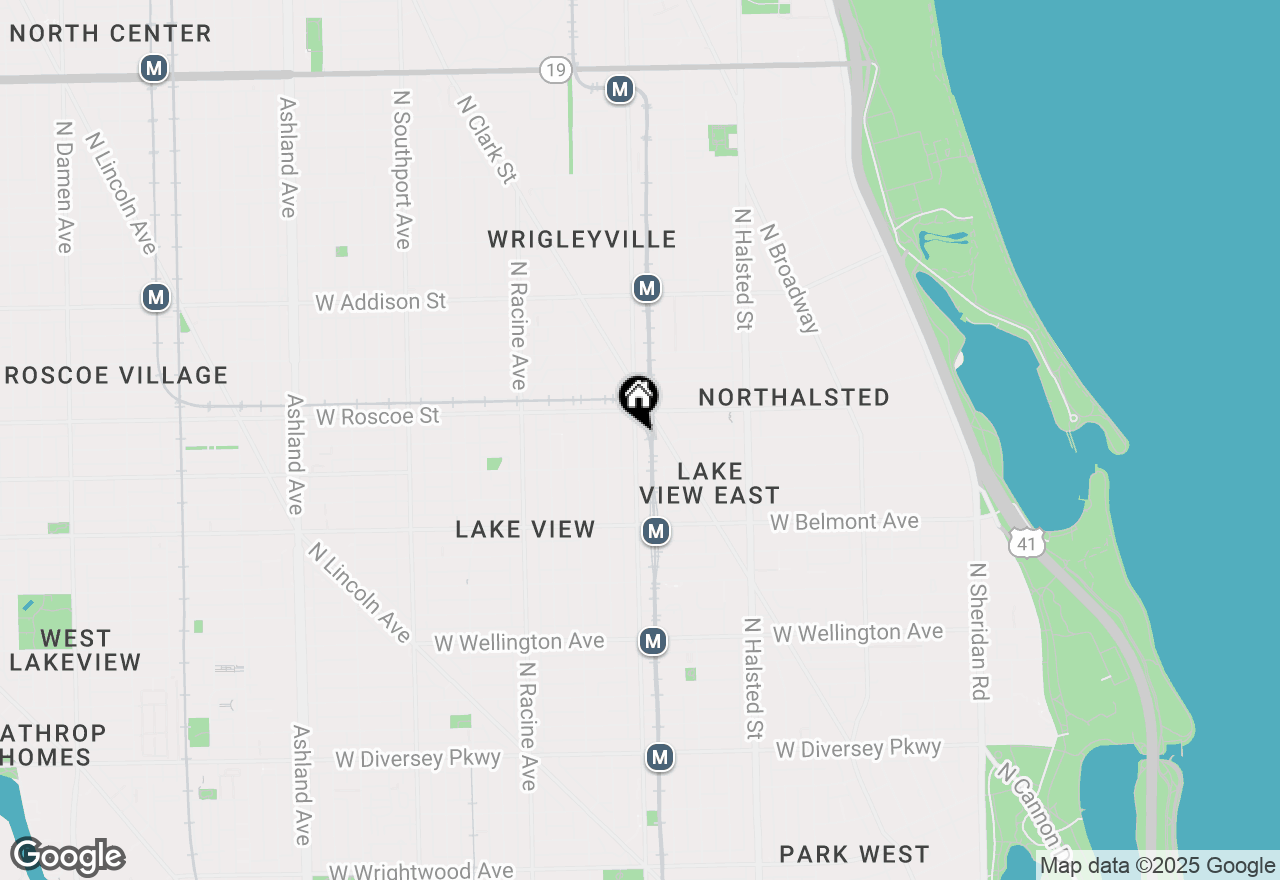 Map of 3329 N Sheffield Avenue #3, Chicago, IL 60657