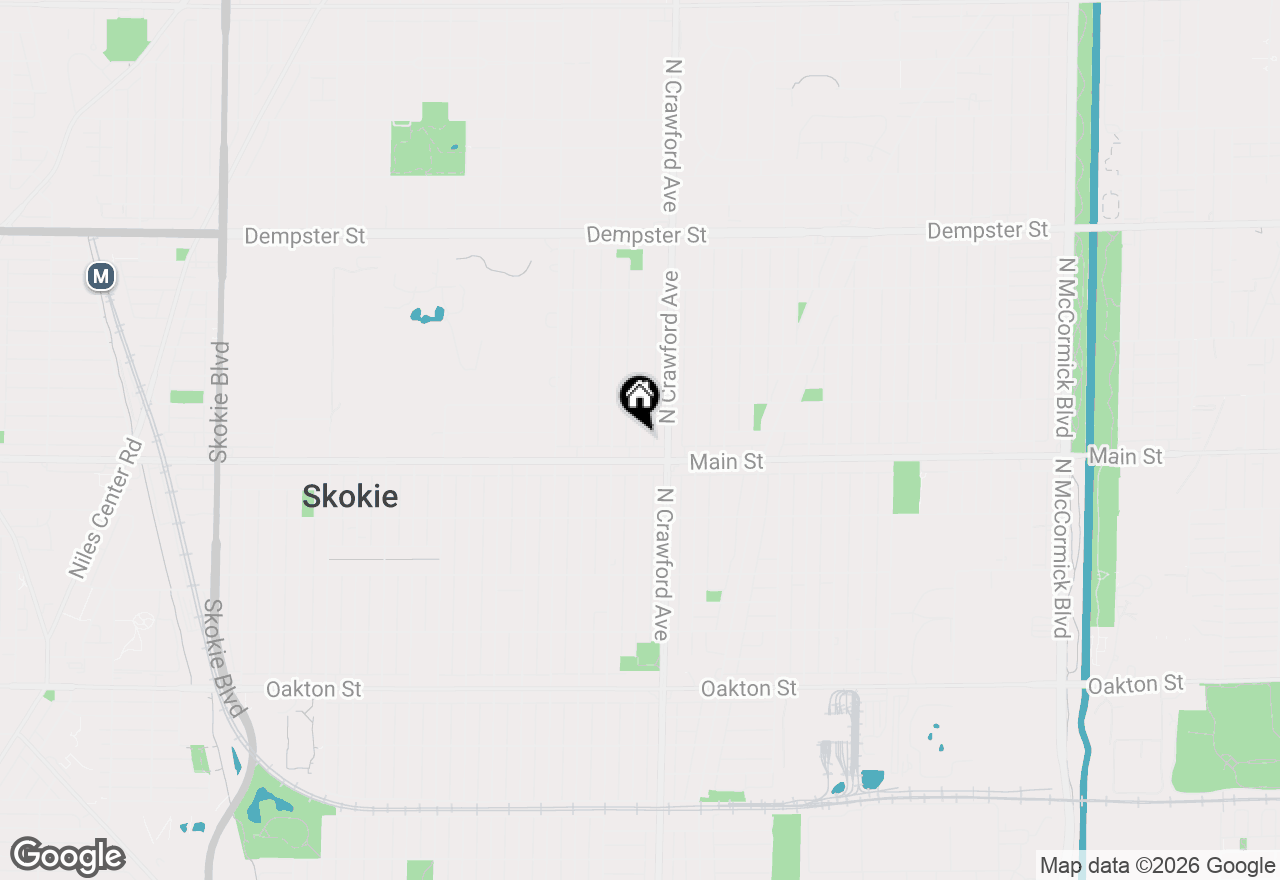 Map of 8434 Keystone Avenue, Skokie, IL 60076