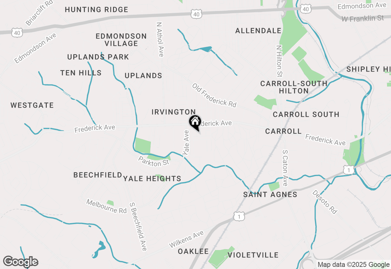 Map of 319 S Augusta Avenue #2ND FLOOR, Baltimore, MD 21229