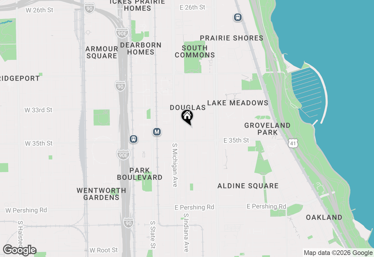 Map of 3413 S Indiana Avenue, Chicago, IL 60616