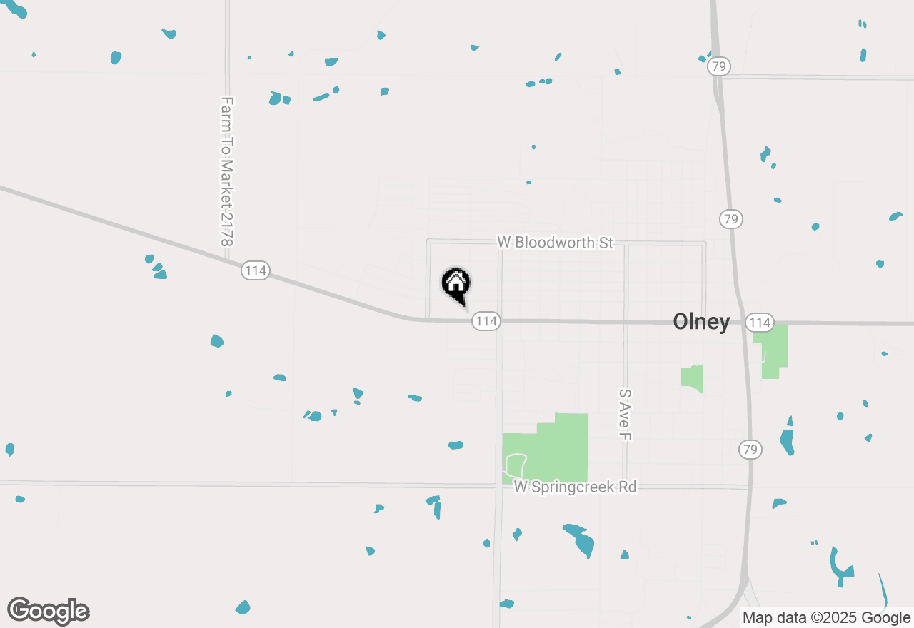 Map of 1112 W Main, Olney, TX 76374