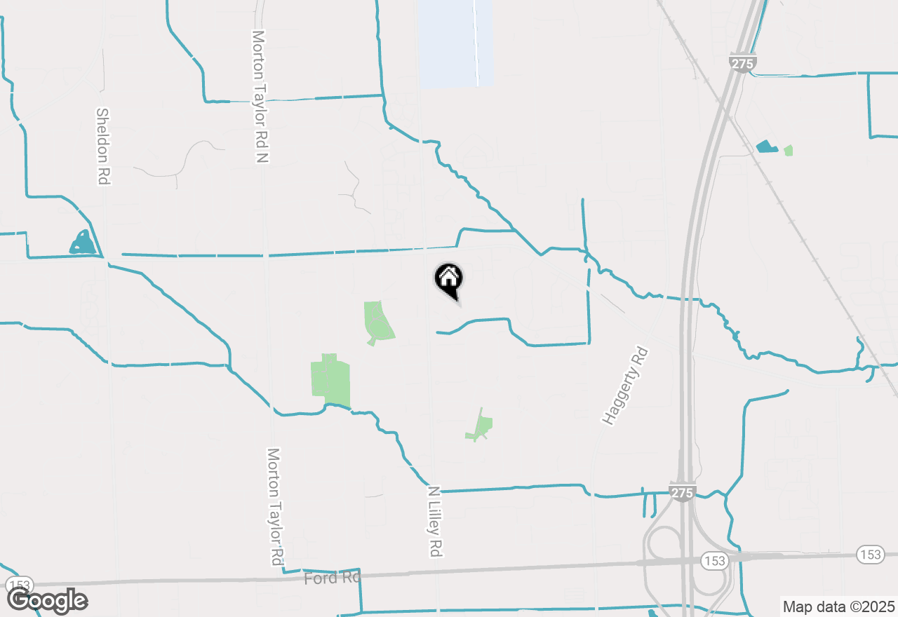 Map of 42036 Saratoga Circle, Canton, MI 48187