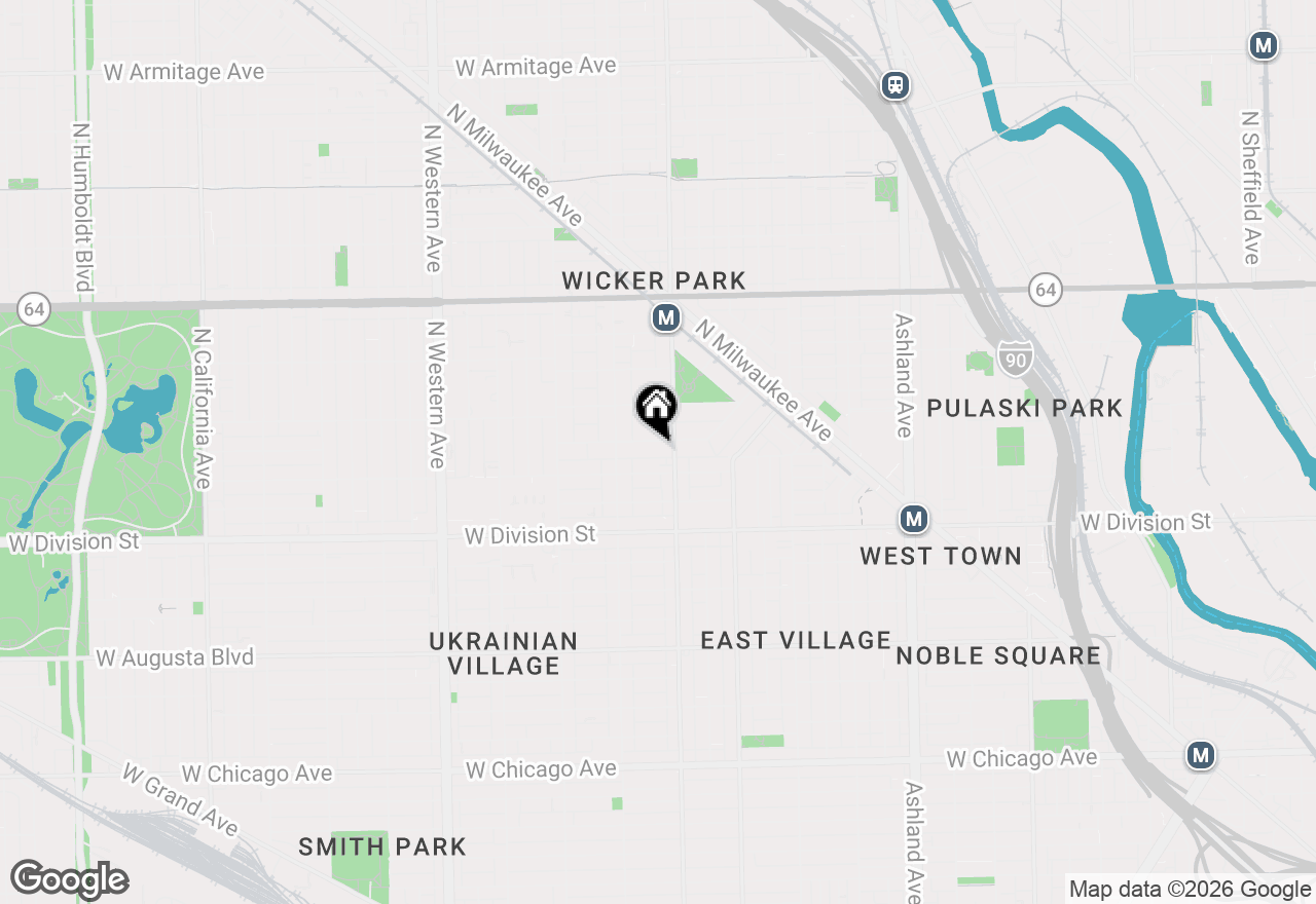 Map of 2017 W Evergreen Avenue #102, Chicago, IL 60622